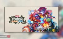 کاور بازی MARVEL Tōkon: Fighting Souls با لوگوی رسمی بازی روی قهرمانان مارول به سبک انیمه