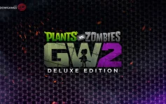 کاور بازی Plants vs. Zombies Garden Warfare 2: Deluxe Edition با لوگوی رسمی بازی روی اخگرها