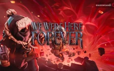 کاور بازی We Were Here Forever با لوگوی رسمی بازی روی شخصیتی بی سیم به دست